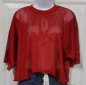 Vintage Red Football Sports Jersey